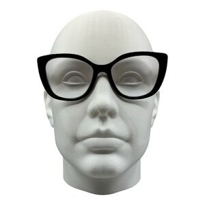 Prada VPR B04 Black White Cat Eye Eyeglasses Frames Italy 53-17-140